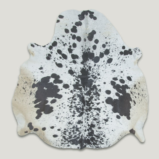 Black and White Cowhide Rug #A001 by Hide Hoof