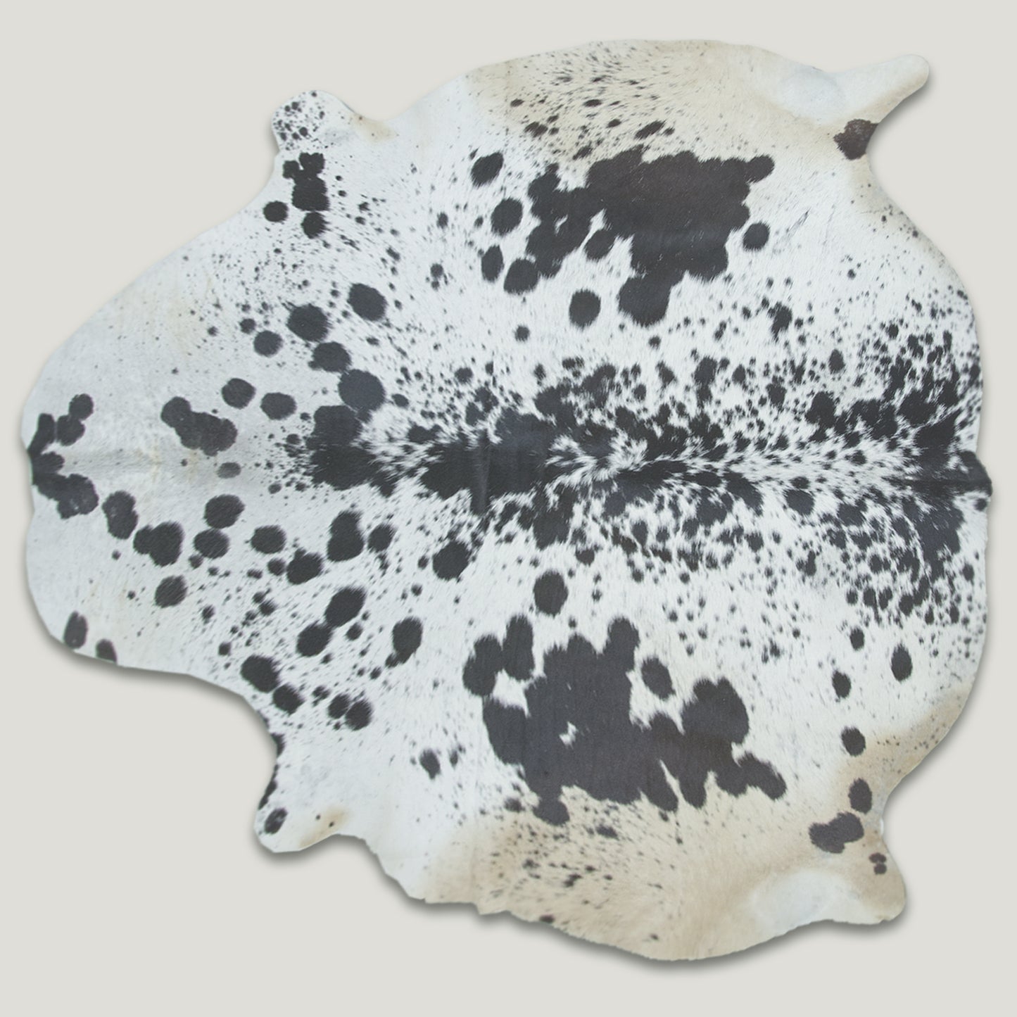 Black and White Cowhide Rug #A001 by Hide Hoof