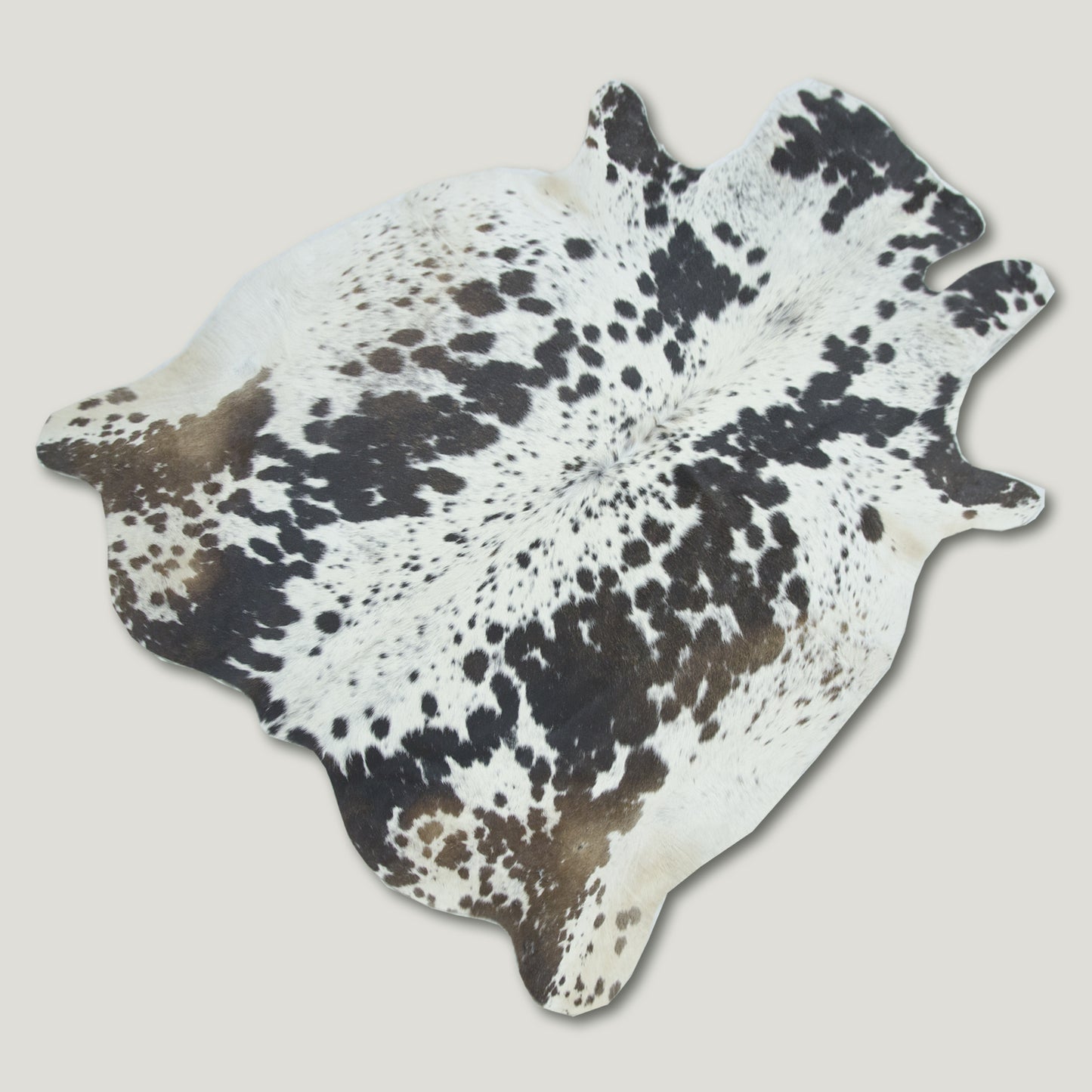 Speckled Dark White Cowhide Rug #A003 by Hide Hoof