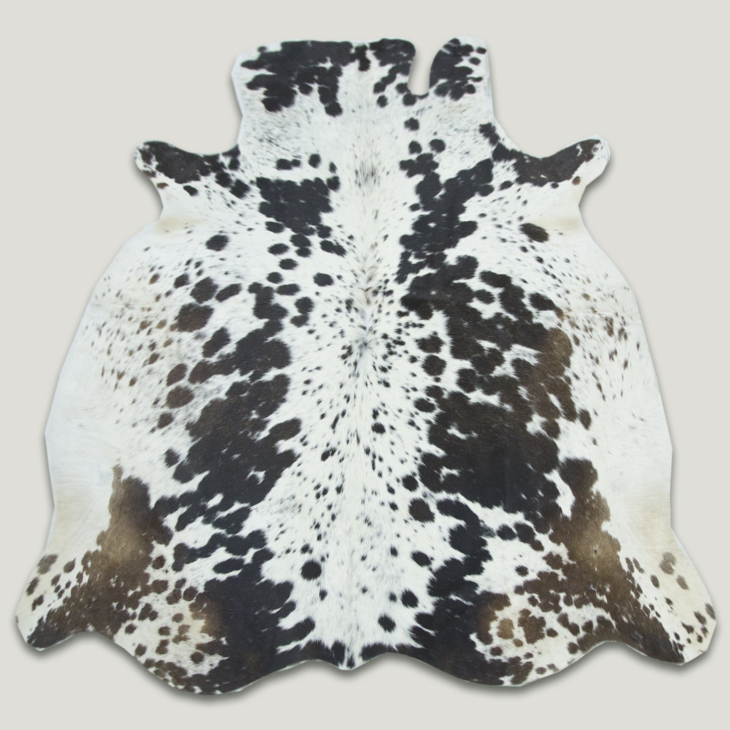 Speckled Dark White Cowhide Rug #A003 by Hide Hoof