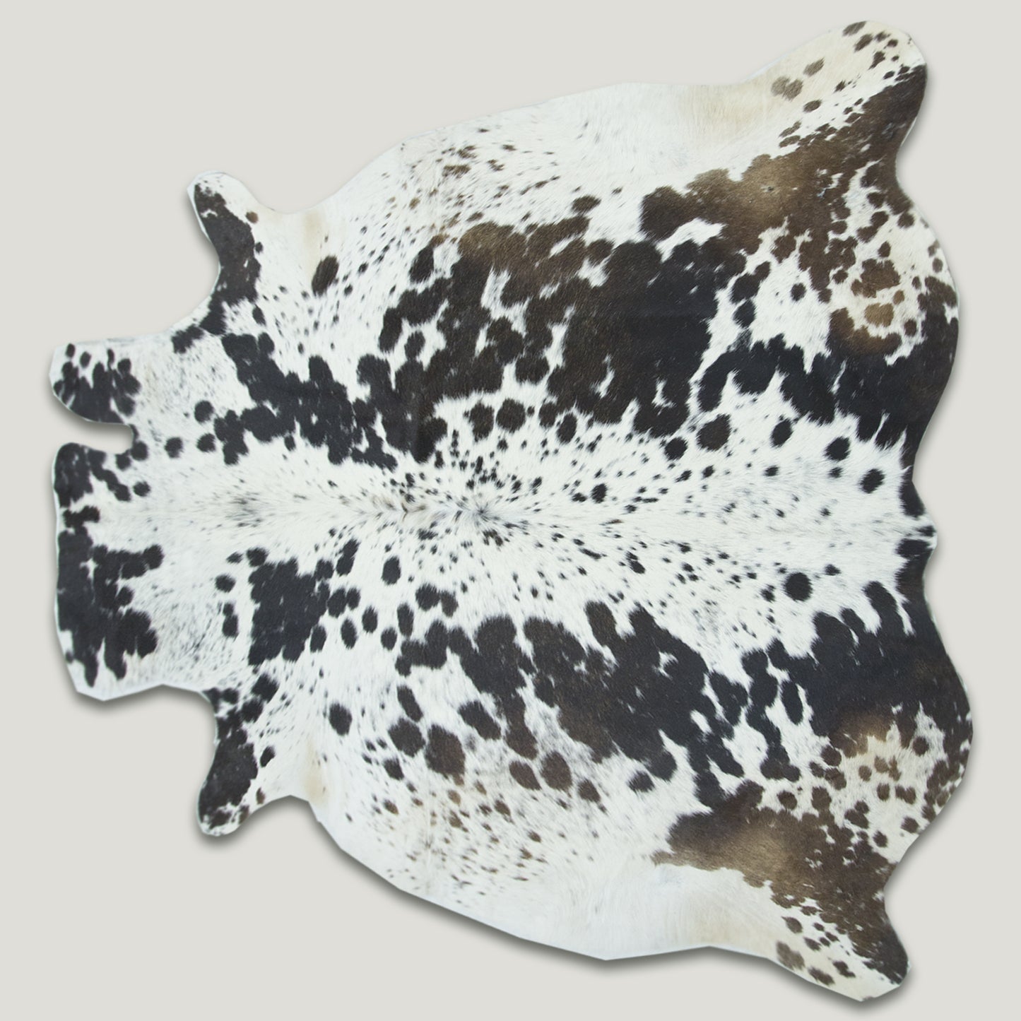 Speckled Dark White Cowhide Rug #A003 by Hide Hoof