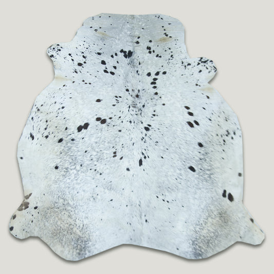 Salt and Pepper Black Cowhide Rug #A004 by Hide Hoof