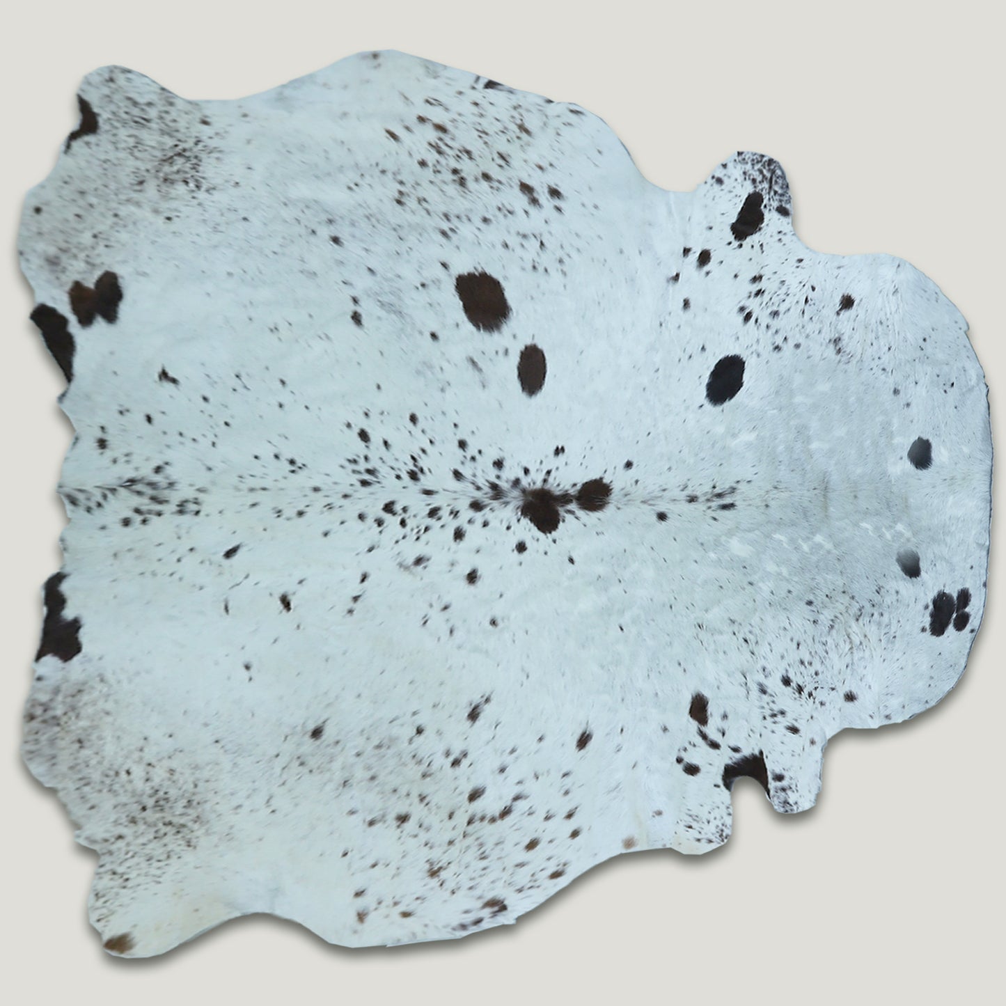 Salt and Pepper Black Cowhide Rug #A007 by Hide Hoof