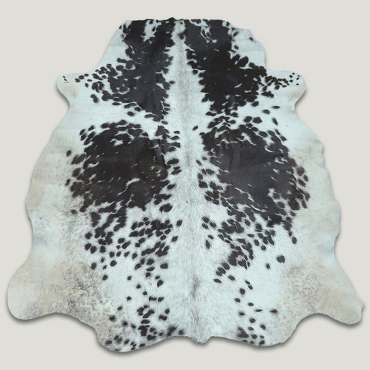 Black and White Cowhide Rug #A010 by Hide Hoof