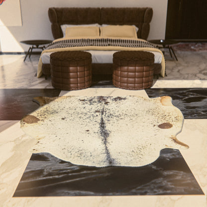 Speckled Brown & White Cowhide Rug #A011 by Hide Hoof