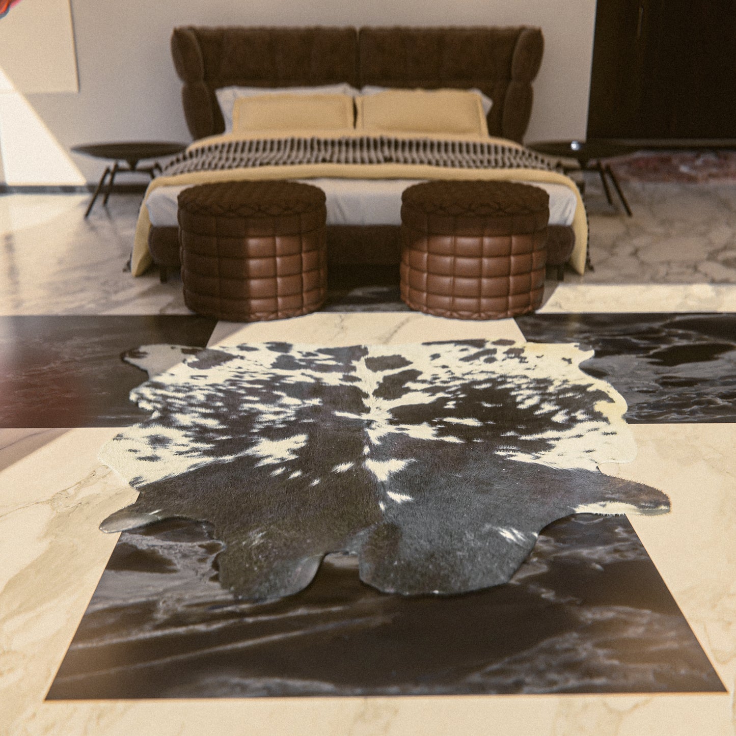 Tricolor Cowhide Rug #A040 by Hide Hoof