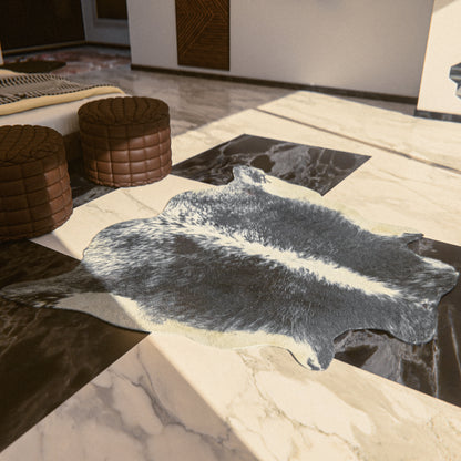 Speckled Black & White Cowhide Rug #A036 by Hide Hoof