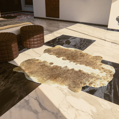 Light Caramel Cowhide Rug #A041 by Hide Hoof