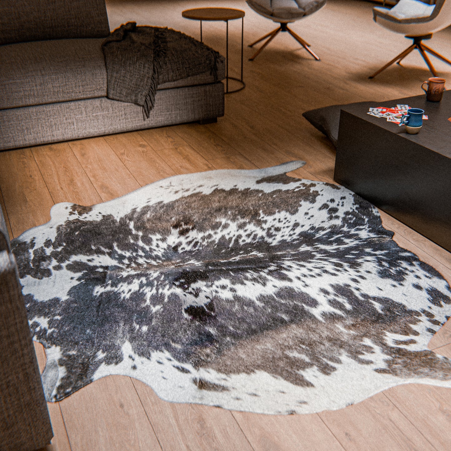 Tricolor Cowhide Rug #A035 by Hide Hoof