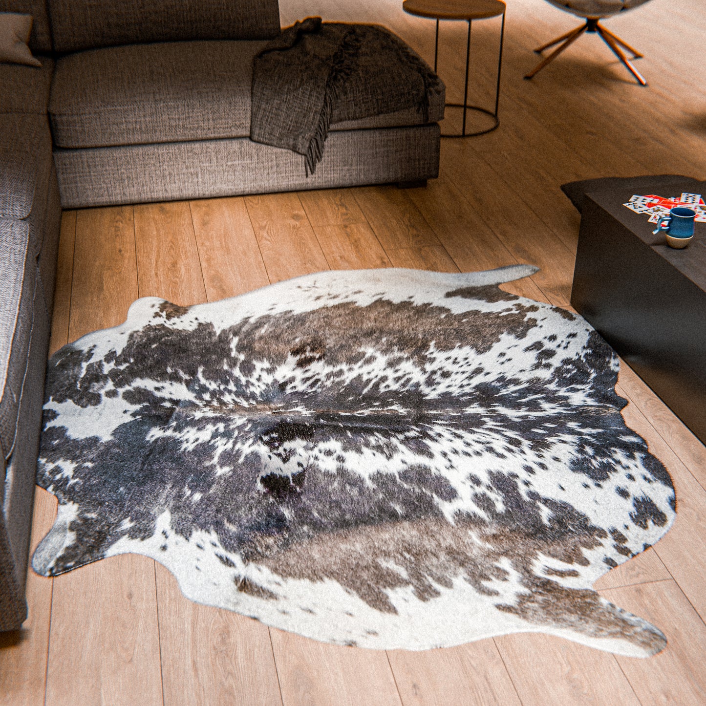 Tricolor Cowhide Rug #A035 by Hide Hoof